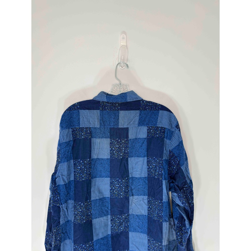 Cabin Creek Blue Button Down Patchwork Cottage Pr… - image 8